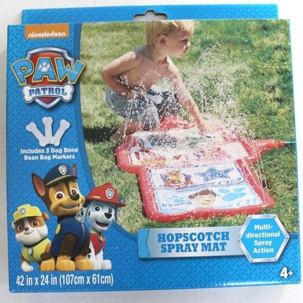 Paw Patrol Hopscotch Water Spray Mat Red